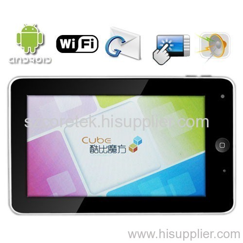 8GB WiFi Touch Tablet PC with 3G Network + Web Video + OTG + Slide Menu/ Icon Dragging