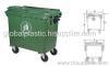 660L Outdoor Plastic Waste Bin, Four Wheels Wheelie Bin