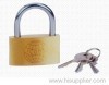 Globe Brand Light Brass Padlock