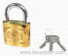 Globe Brand Brass Plated Padlock