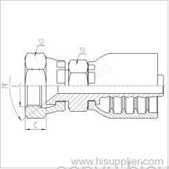 JIC FEMALE 74° CONE SEAT SEAL