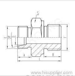 BSP THREAD STUD END WITH O-RING SEALING