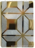 PVD 3D Gold Decorative Stainless Steel Sheet /Plate