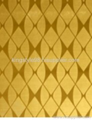 PVD Mirror Etched Deep Gold Decorative Stainless Steel Sheet /Plate
