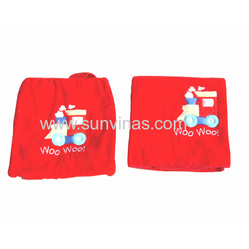 cute baby fleece bag blanket