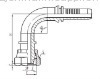 hydraulic fittings;hydraulic coupling(Carbon Steel20441To-ring seal fitting)