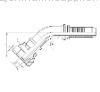 CNC Manufactured Carbon Steel hydraulic fitting