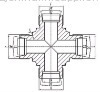 hydraulic adapter and cross metric tube adapter