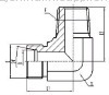 Elbow 90 Degree hydraulic Adapter and fittings