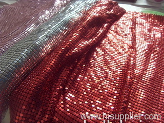 4mm aluminum metal mesh in red color