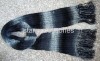 acrylic stripe knitted scarf