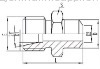 hydraulic adapter and metric tube adapter(carbon steel)