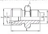 hydraulic adapter and metric tube adapter(carbon steel)