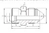 Metric Thread Bite Type Tube Adapter