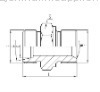 Metric Thread Bite Type Tube Adapter