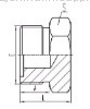 Metric Thread O-ring Face Seal Adapter