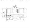 Metric Thread O-ring Face Seal Adapter