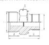 Metric Thread O-ring Face Seal Adapter 1EL