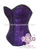 MH12 Purple and Black Lace Corset