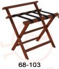 wood luggage rack