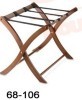 wood luggage rack