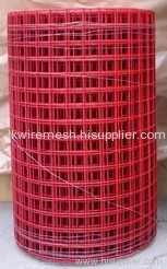 red pvc coated welded wire mesh