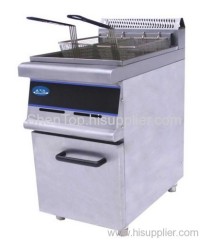 HDF-26A Vertical Gas single-tank (double Baskets) Fryer with Cabinet