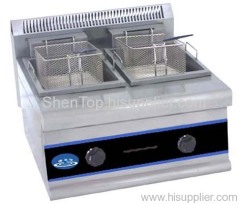 Counter Gas double-tank (double Baskets) Fryer
