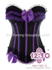 MH20 Black Purple Corset