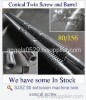 80/156 conical twin screw and barrel