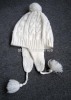 acrylic jacquard knitted earflap hat