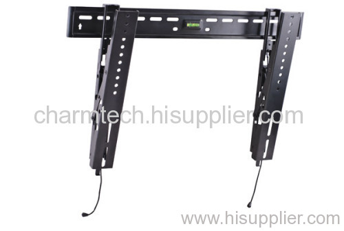 Black Steel Super Low-Profile TV Wall Bracket