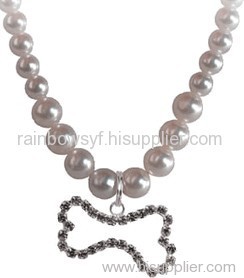 PEARL DOG NACKLACE