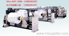 Paper and paperboard sheeter cutter with wrapping machine