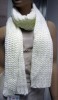 acrylic plain knitted scarf