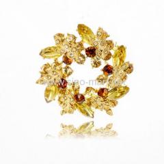 gold plated brooch