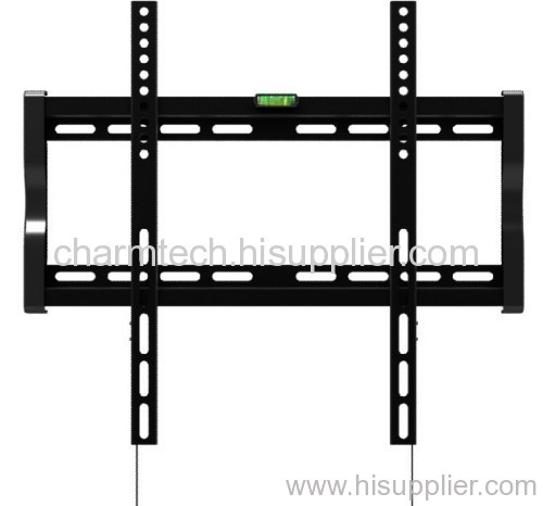 Black Steel Super Low-Profile Fixed TV Wall Mounts