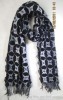 acrylic jacquard knitted scarf