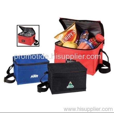 Polyester 6 Can Picnic Cooler Bag