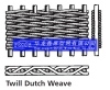 stainless steel wire mesh ( twill dutch weave)