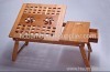 gridding portable folding bamboo laptop stand