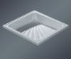 Square shower tray