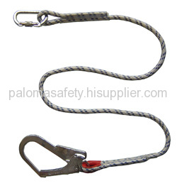 Lanyard without energy absorber