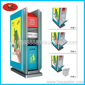 Advertising light box dustbin