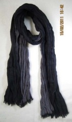 cotton rumpled woven scarf