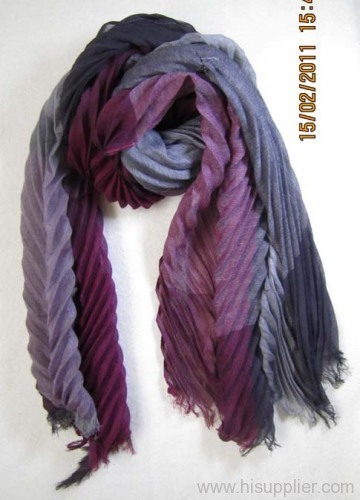 acrylic rumpled woven scarf