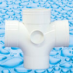UPVC fittings for Drainage Double Sweep Junction M/F