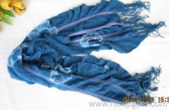acrylic knitted scarf with elastic band