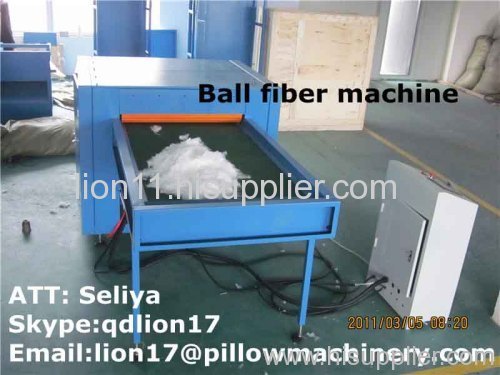 Ball fiber making machine