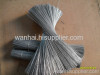 straightened cut tie wire